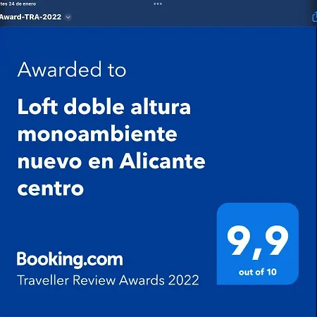 Loft 55 M Nuevo, Estudio Con Techo Alto En Centro Apartment Alicante